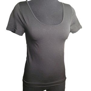 Sexy Strappy Criss Cross Love & Charm Pullover Black Stretchy Size Small